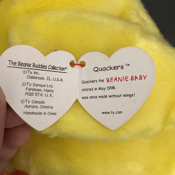 Ty Beanie Baby Quackers - Picture 5 of 6